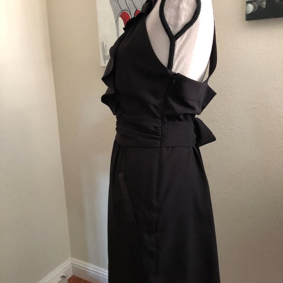 BCBGeneration Ruffle Cocktail Halter Dress - Picture 3 of 7